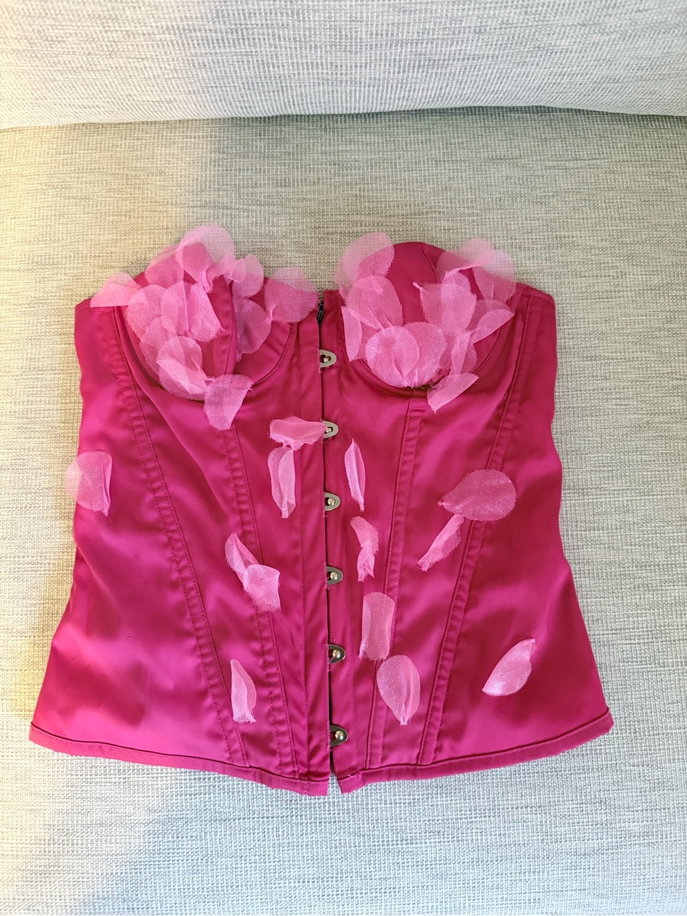 Victoria's Secret Hot Pink Bustier Top